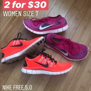 Nike Free 5.0 (Two Pairs)